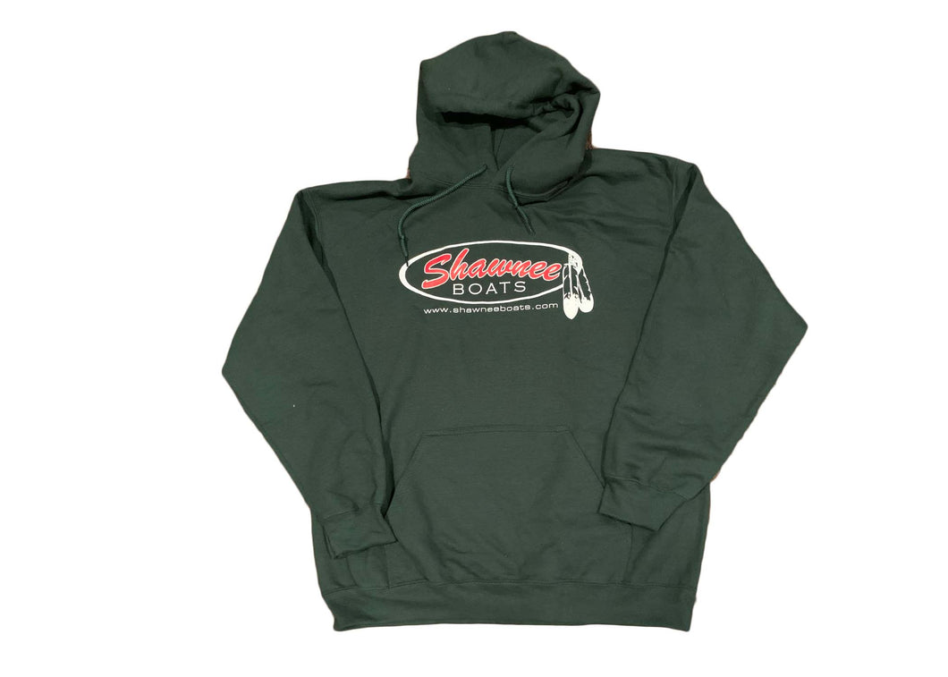 Shawnee Green Cotton Sweatshirt Hoodie
