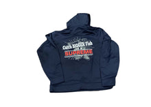 Load image into Gallery viewer, Navy Poly Blend Hoodie Supreme
